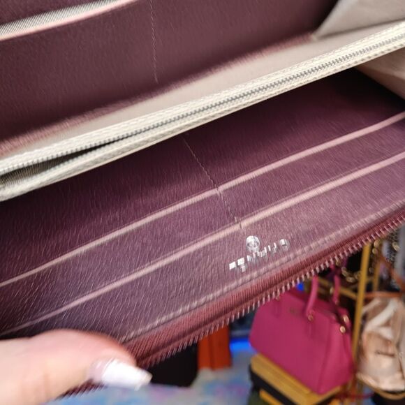 Chanel Deep Purple Iridescent Large Zip Around Wallet - Picture 12 of 16